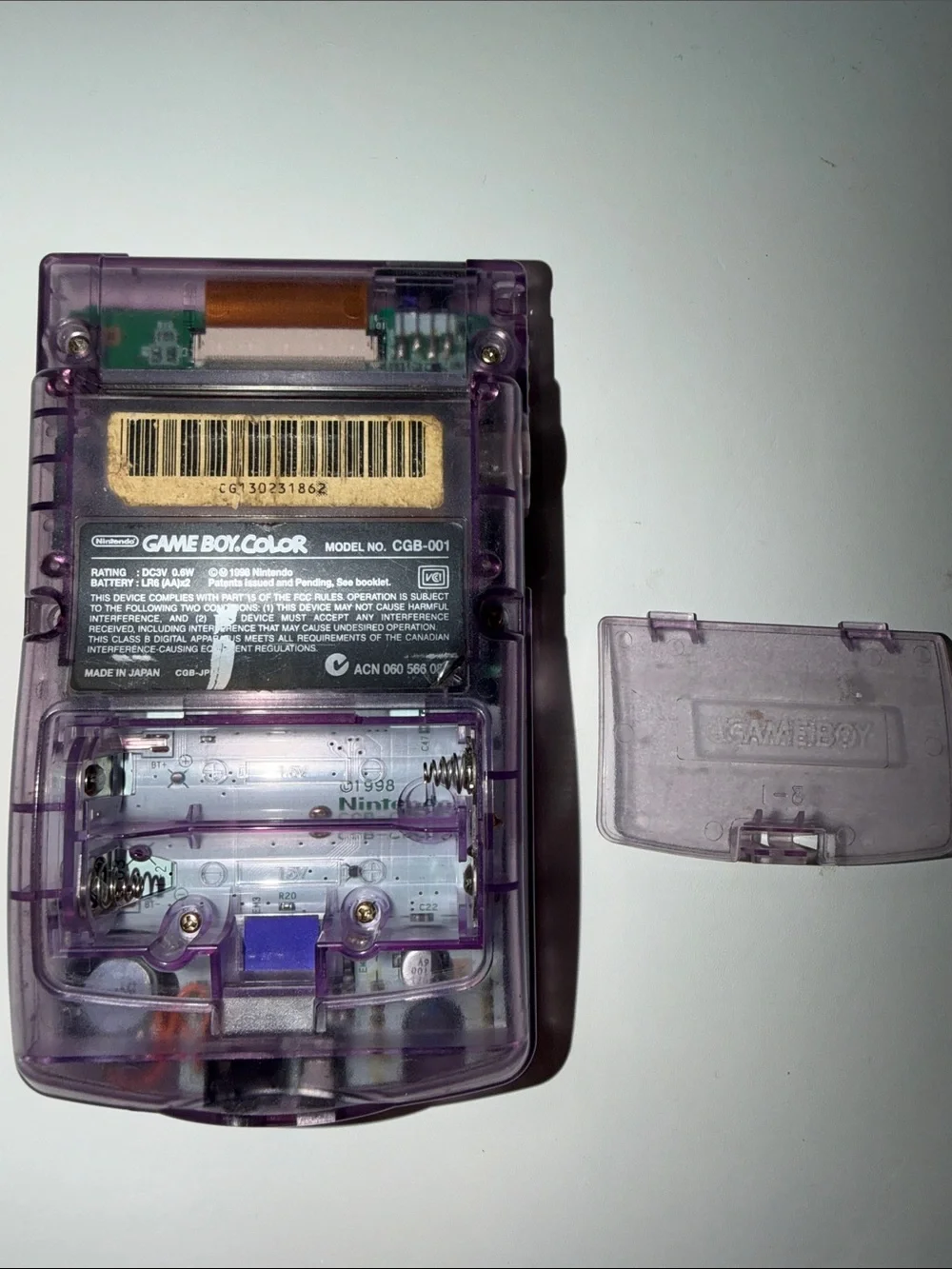 Nintendo Game Boy Color - Transparent Purple